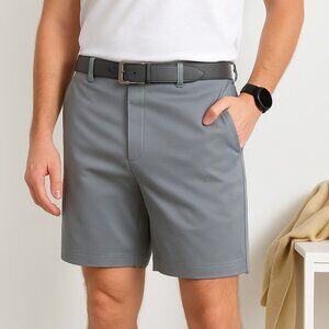 Bolle Golf Tech Gray Shorts Men’s Size 38 Polyester Wicking Performance Pockets